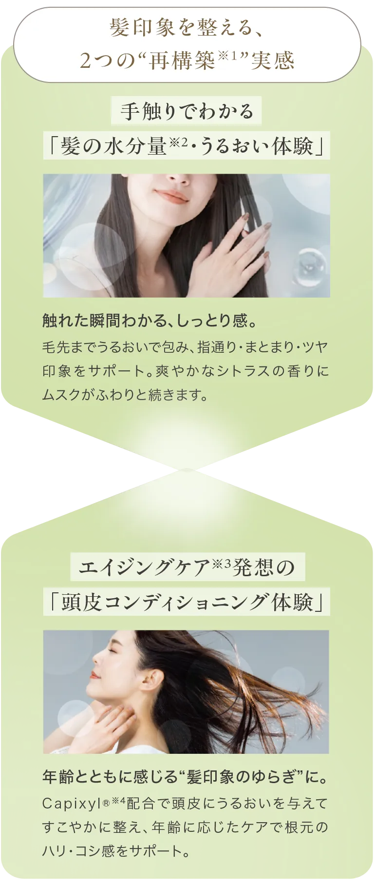 髪印象を整える、2つの“再構築”実感